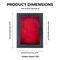 Elegant Charcoal Wood Shadow Box Frame with Acrylic Front - Red Suede Backing, 30 Sizes